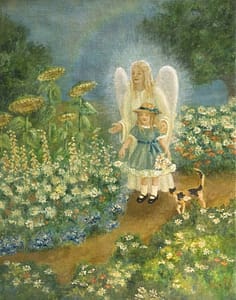 Garden Angel - copyright Bernadette Wulf